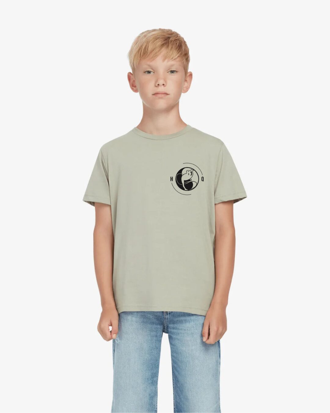 HQ Sage Green organic T-shirt (youth and adult) - Image 3